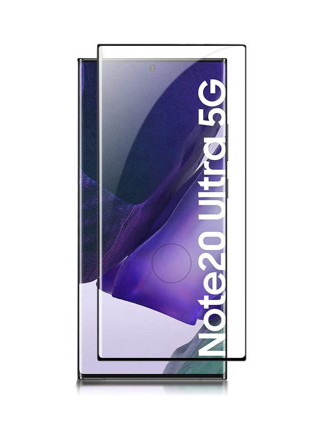 Glass Full Glue Screen Protector For Samsung Galaxy Note 20 Ultra 6D CURVED Black  - Image 1