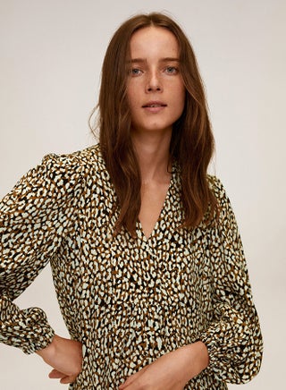 Arizona Flared Short Dress Brown