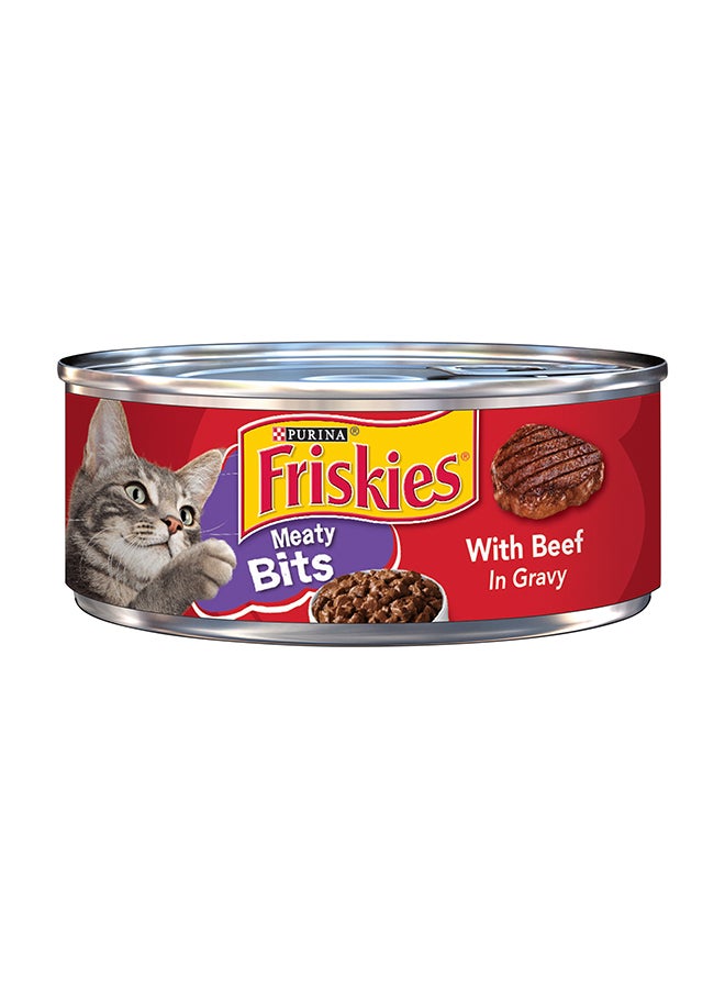 PURINA Friskies Meaty Bits With Beef In Gravy Multicolour 156grams - Image 1