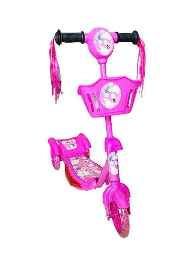Cool Baby 3-Wheel Kick Scooter With Basket Pink - Image 4