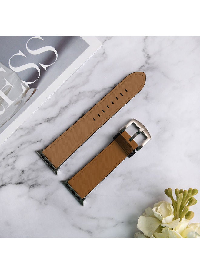 أوكتيك سوار بديل من الجلد الأصلي لساعة أبل 6/5/4/3/2/1/se قياس 42 و44 مم متعدد الألوان - Image 2