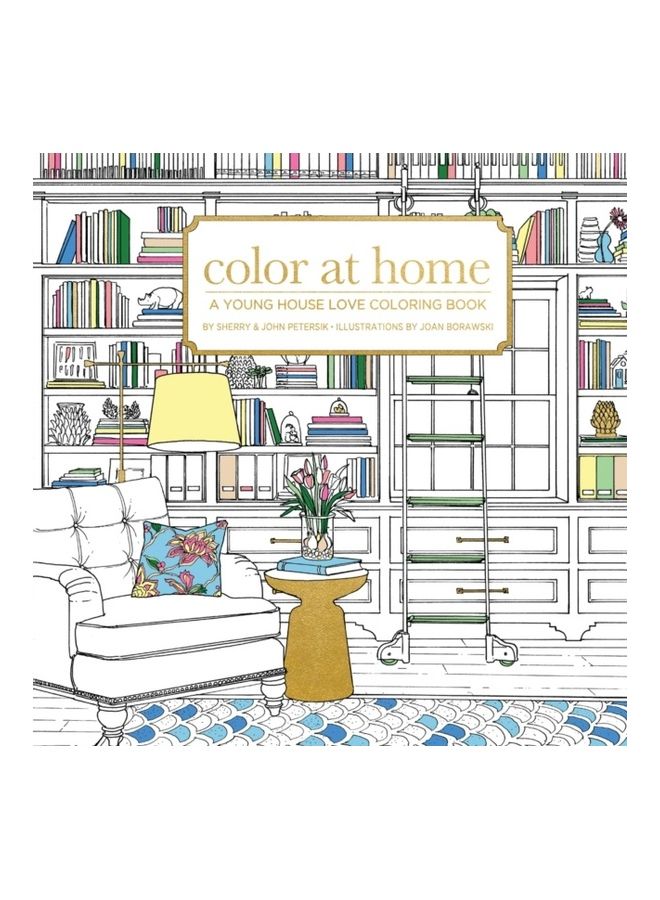 Color at Home: A Young House Love Coloring Book Paperback English by Petersik, Sherry &. John - 42647  - Image 3