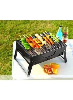 Generic Portable BBQ Charcoal Grill Black 20x35x27cm  - Image 4
