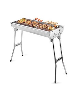 Biki Stainless Steel Charcoal Bbq Grill With Stand Black 73x71x34cm  - Image 1