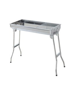 Biki Stainless Steel Charcoal Bbq Grill With Stand Black 73x71x34cm  - Image 4