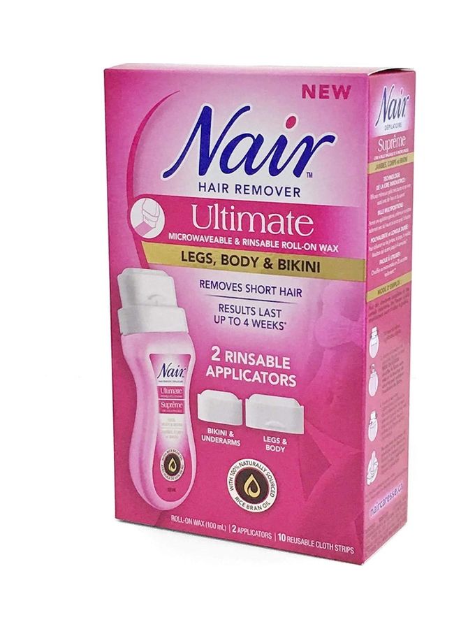 Nair Ultimate Roll-On Body Wax Naturally Sourced Rice Bran Oil 200ml - Image 1