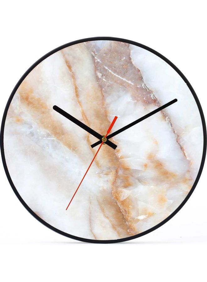 LOWHA Marble Decorative Wall Clock Black 30x30cm  - Image 1