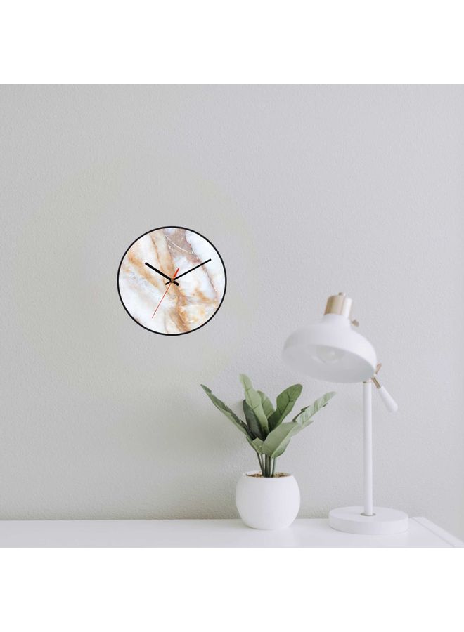LOWHA Marble Decorative Wall Clock Black 30x30cm  - Image 3