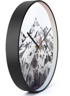 LOWHA Top Snow Decorative Wall Clock Black 30x30cm  - Image 2