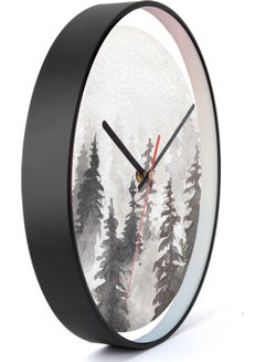 LOWHA Forest  Decorative Wall Clock Black 30x30cm  - Image 2