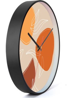 LOWHA Abstract Fruit Decorative Wall Clock Black 30x30cm  - Image 2