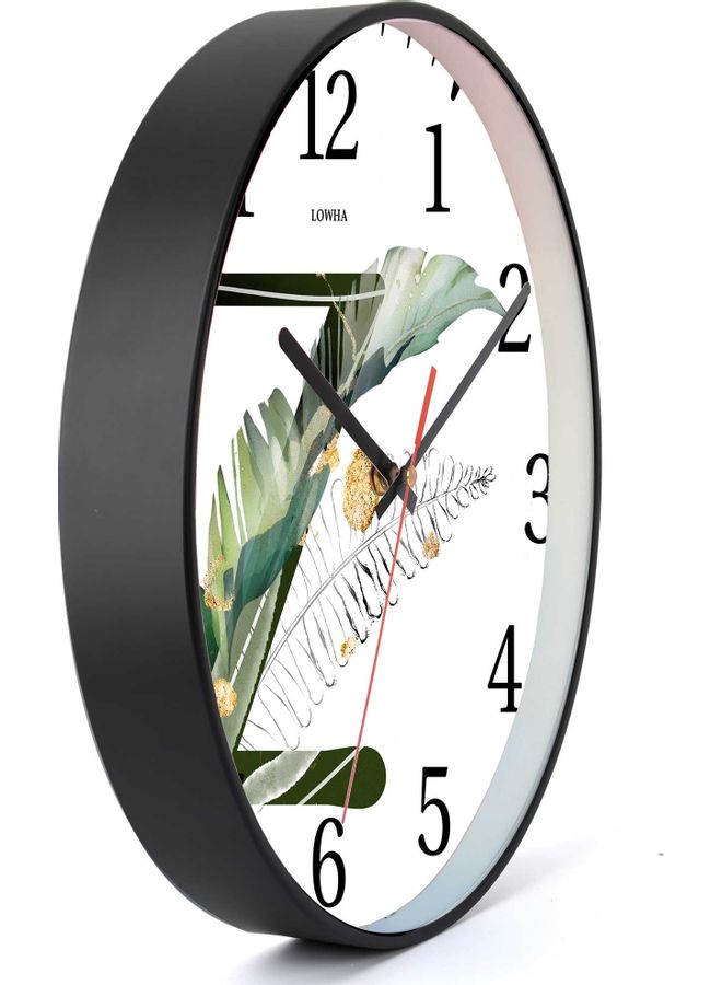 LOWHA - Z Letter Decorative Wall Clock Black 30x30cm - Image 1