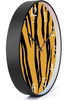 LOWHA Zebra Decorative Wall Clock Black 30x30cm  - Image 2