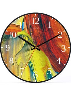 LOWHA Paint Decorative Wall Clock Black 30x30cm  - Image 1