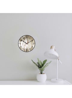 LOWHA Wood Decorative Wall Clock Black 30x30cm  - Image 3