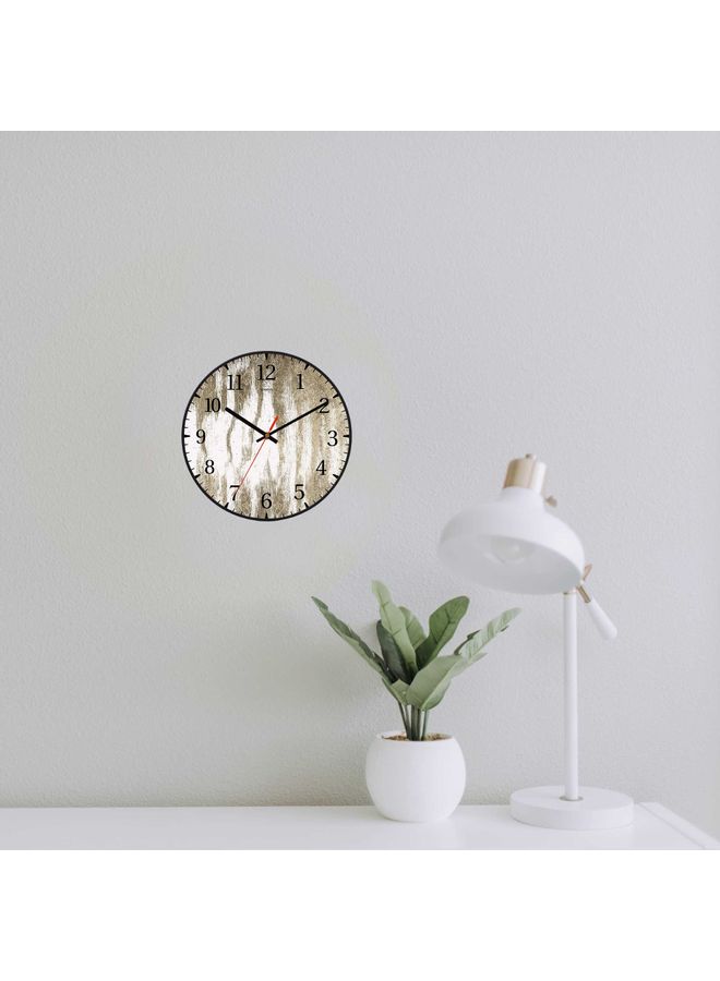 LOWHA - Wood Decorative Wall Clock Black 30x30cm - Image 1