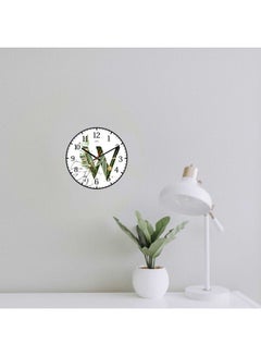 LOWHA W Letter Decorative Wall Clock Black 30x30cm  - Image 3