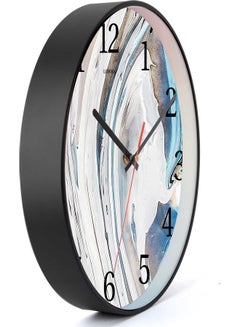 LOWHA Water Ink Decorative Wall Clock Black 30x30cm  - Image 2