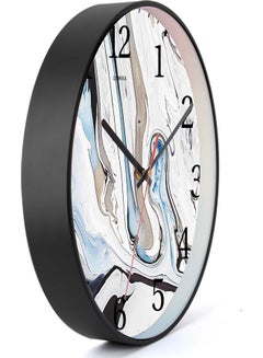 LOWHA Water Ink  Decorative Wall Clock Black 30x30cm  - Image 2
