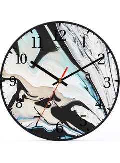 LOWHA Water Ink Decorative Wall Clock Black 30x30cm  - Image 1