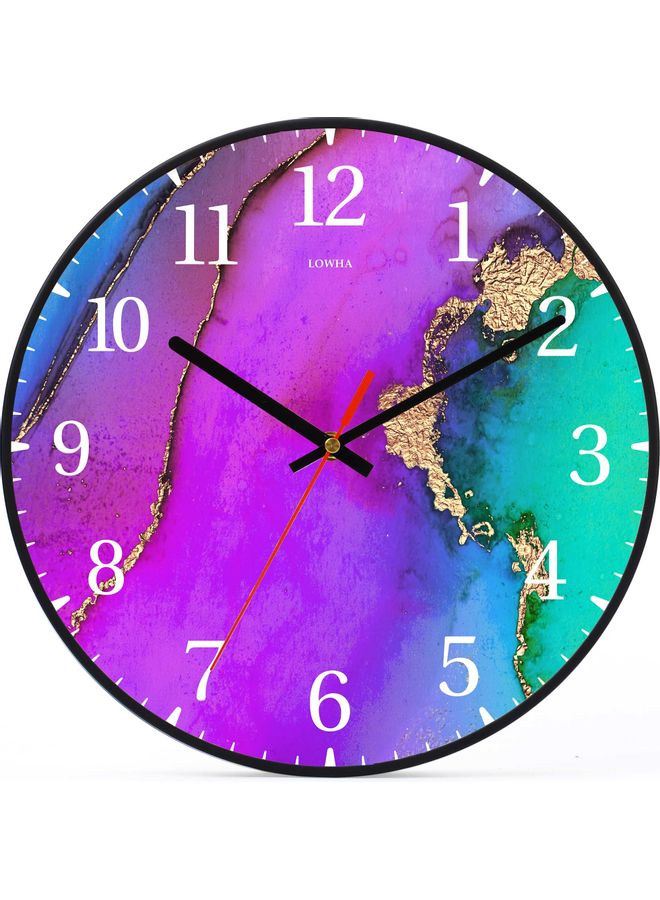 Water  Decorative Wall Clock Black 