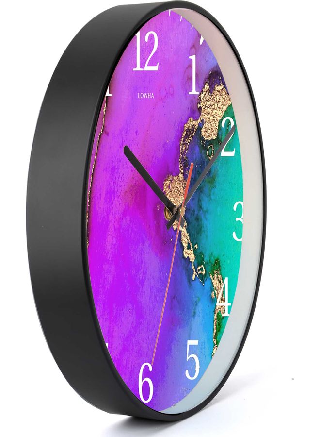 LOWHA Water  Decorative Wall Clock Black  - Image 2
