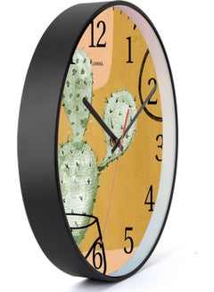 LOWHA Decorative Wall Clock Black 30x30cm  - Image 2