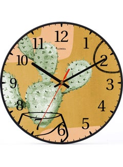 LOWHA Decorative Wall Clock Black 30x30cm  - Image 1