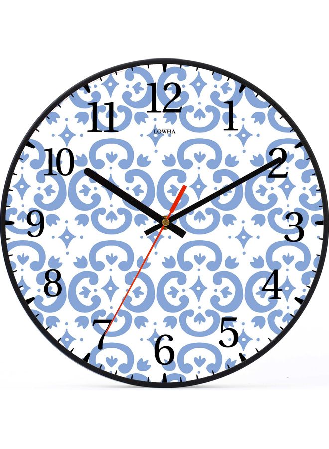 LOWHA - Decorative Wall Clock Black 30x30cm - Image 1