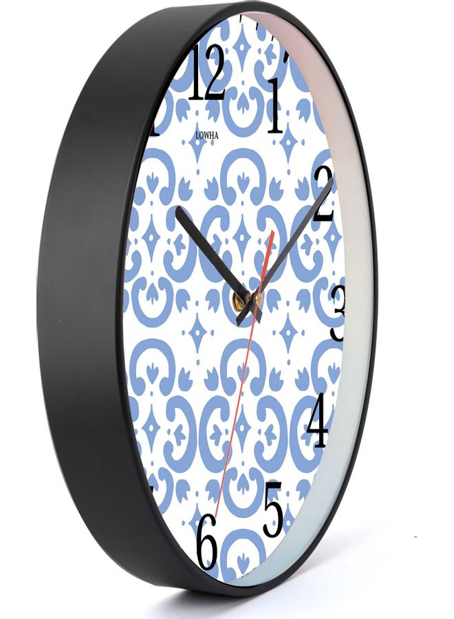 LOWHA - Decorative Wall Clock Black 30x30cm - Image 1