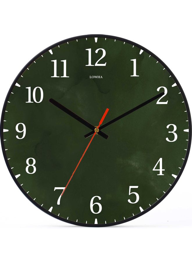 لوحة ساعة حائط للزينة أسود 30x30سم - Image 1