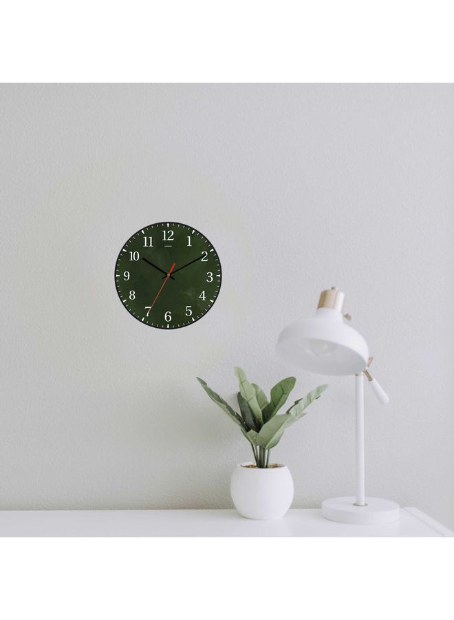 لوحة ساعة حائط للزينة أسود 30x30سم - Image 3