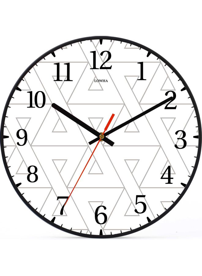 لوحة ساعة حائط للزينة أسود 30x30سم - Image 1