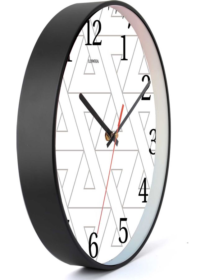 لوحة ساعة حائط للزينة أسود 30x30سم - Image 2