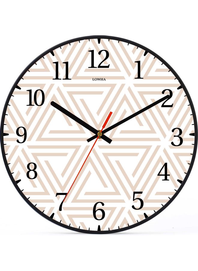 لوحة ساعة حائط للزينة أسود 30x30سم - Image 1