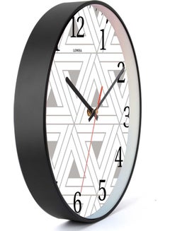 LOWHA Decorative Wall Clock Black 30x30cm  - Image 2