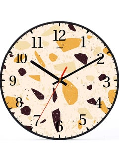 لوحة ساعة حائط للزينة أسود 30x30سم  - Image 1