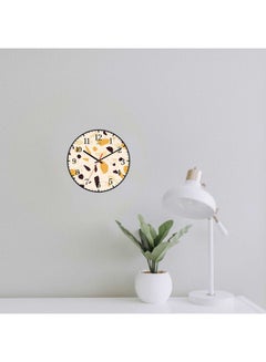 لوحة ساعة حائط للزينة أسود 30x30سم  - Image 3