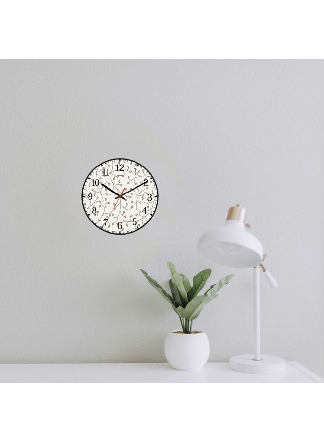 LOWHA - Decorative Wall Clock Black 30x30cm - Image 1