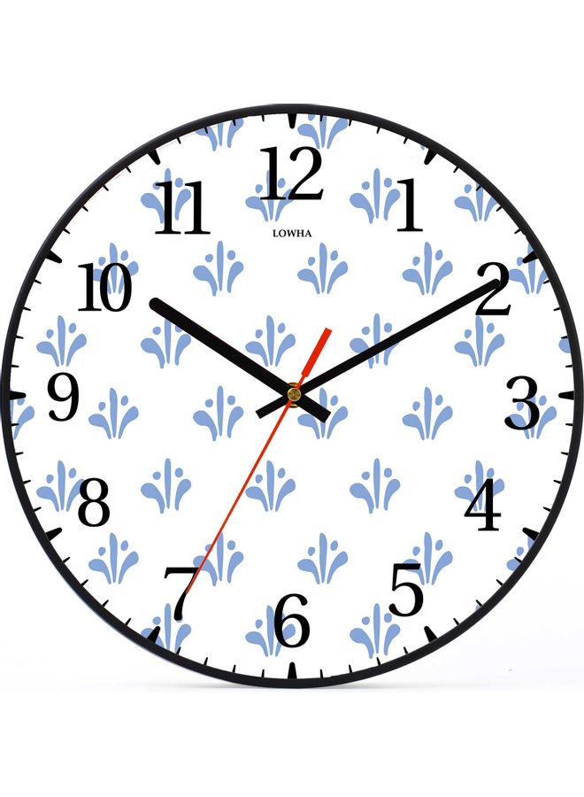 LOWHA - Decorative Wall Clock Black 30x30cm - Image 1