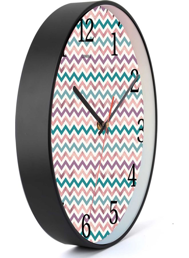 LOWHA - Decorative Wall Clock Black 30x30cm - Image 1
