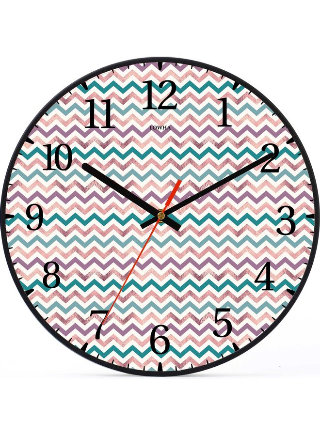 LOWHA - Decorative Wall Clock Black 30x30cm - Image 1