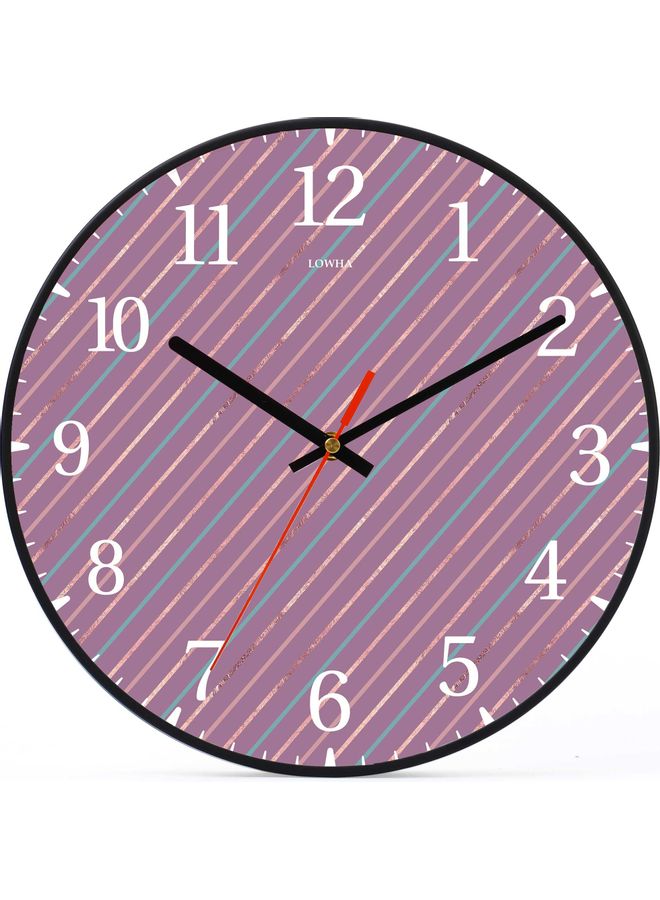 LOWHA - Decorative Wall Clock Black 30x30cm - Image 1