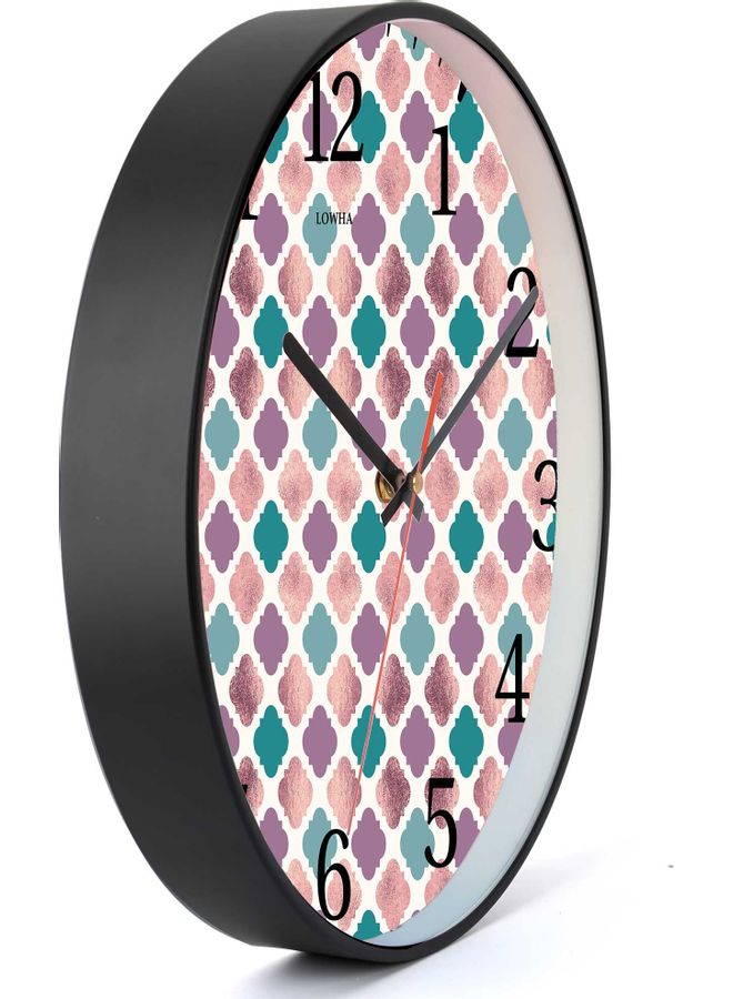 LOWHA - Decorative Wall Clock Black 30x30cm - Image 1