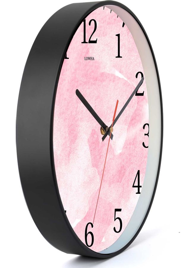 LOWHA - Decorative Wall Clock Black 30x30cm - Image 1