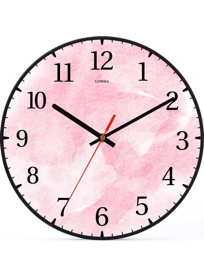 LOWHA - Decorative Wall Clock Black 30x30cm - Image 1