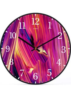 لوحة ساعة حائط للزينة أسود 30x30سم  - Image 1