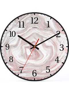 لوحة ساعة حائط للزينة أسود 30x30سم  - Image 1