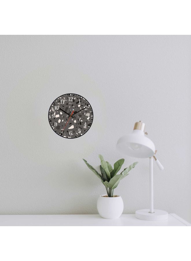 LOWHA - Decorative Wall Clock Black 30x30cm - Image 1