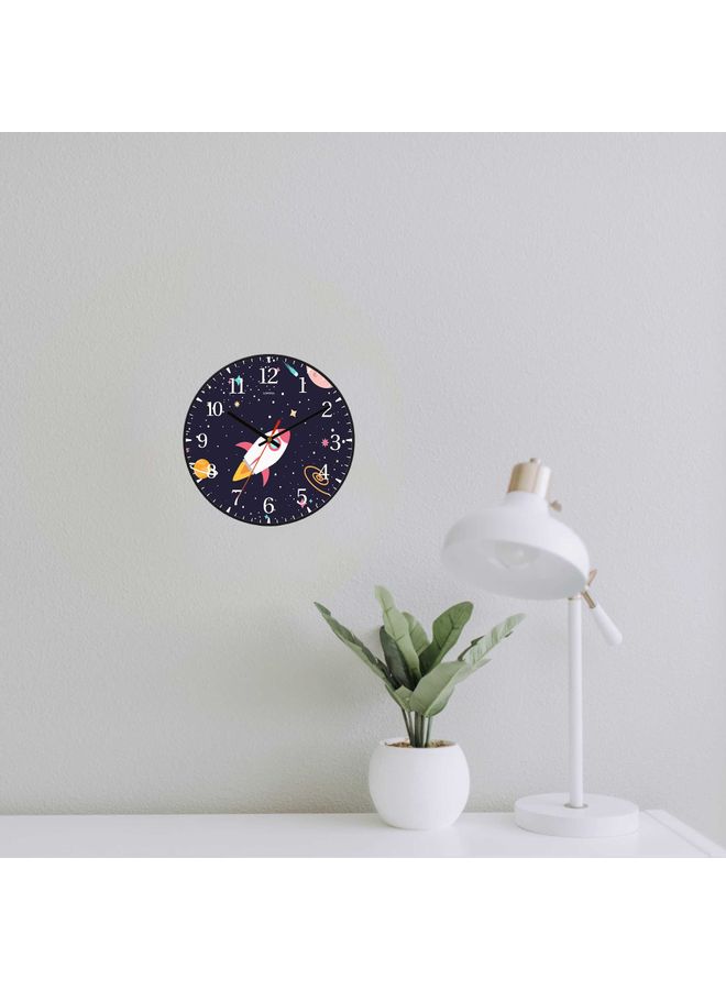 LOWHA - Decorative Wall Clock Black 30x30cm - Image 1